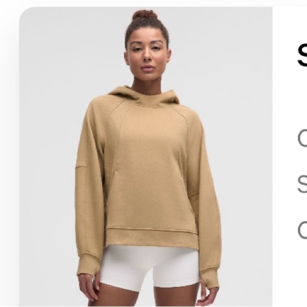 lululemon athletica Tan Hoodie Sweater